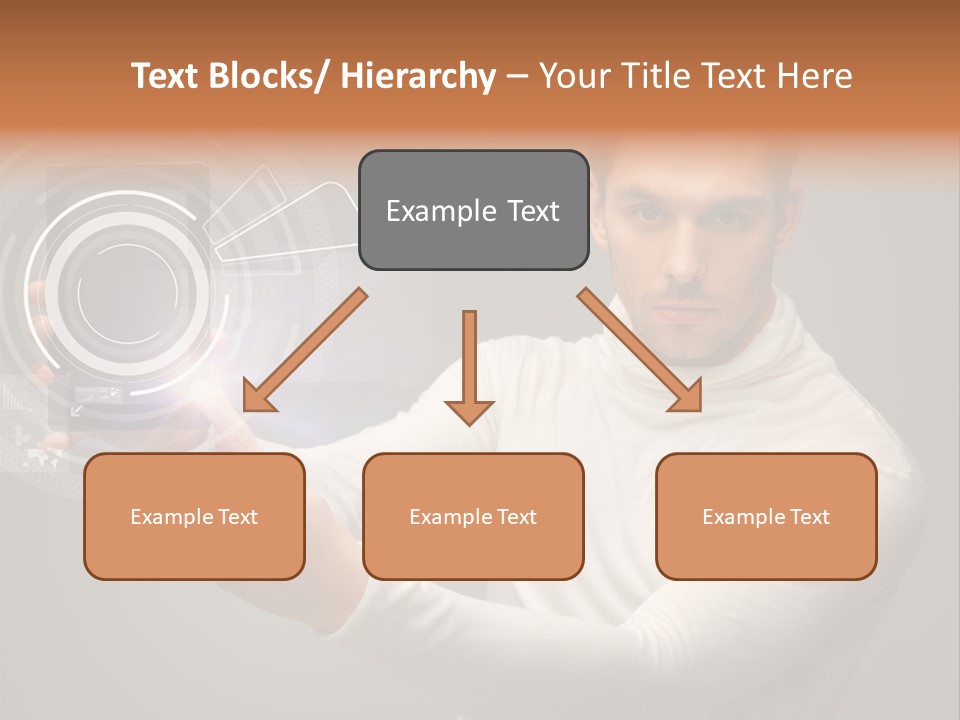 Connection Information Person PowerPoint Template