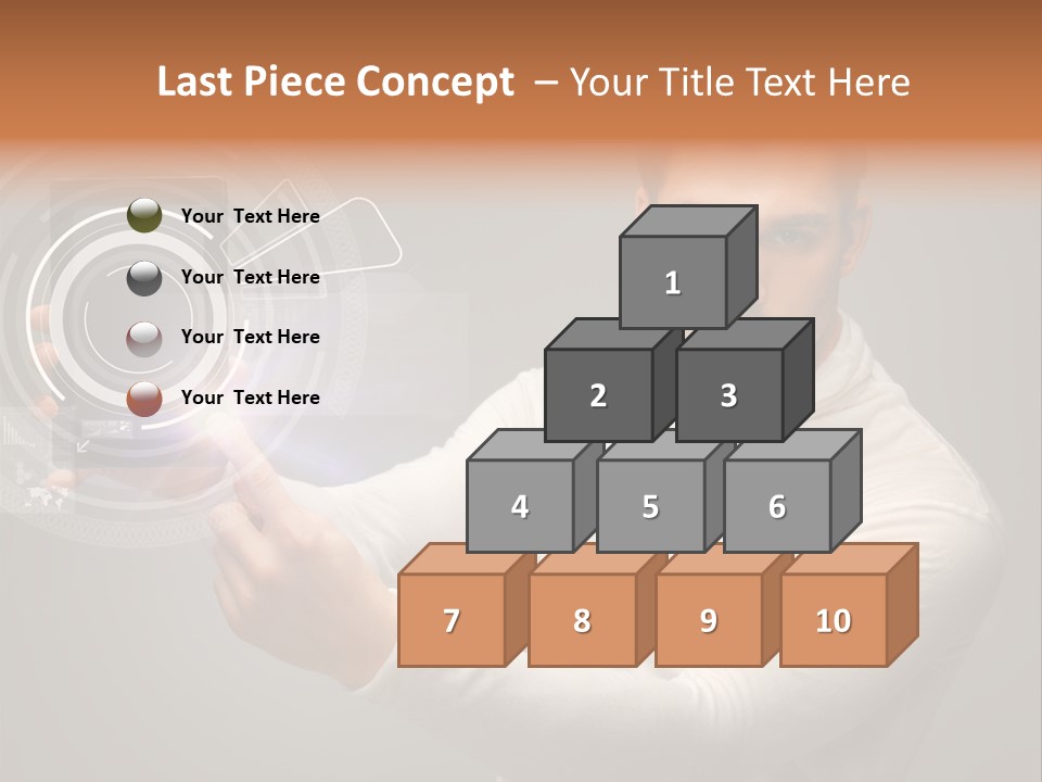 Connection Information Person PowerPoint Template
