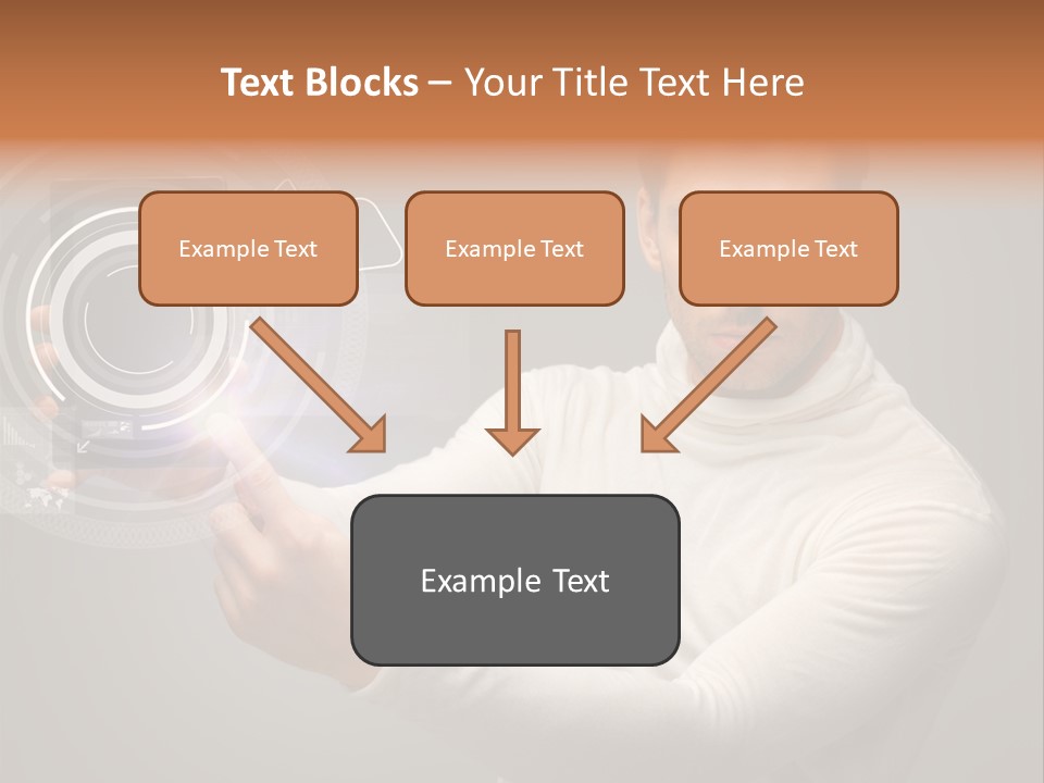 Connection Information Person PowerPoint Template