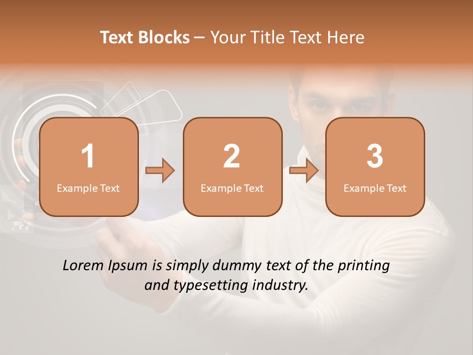 Connection Information Person PowerPoint Template