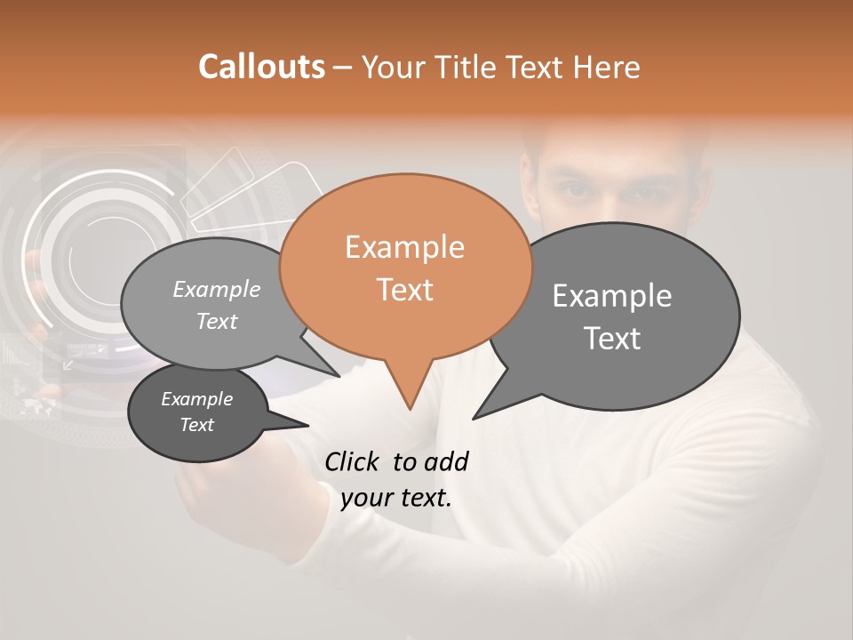 Connection Information Person PowerPoint Template