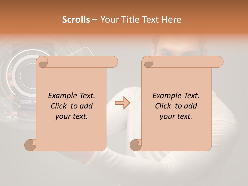 Connection Information Person PowerPoint Template