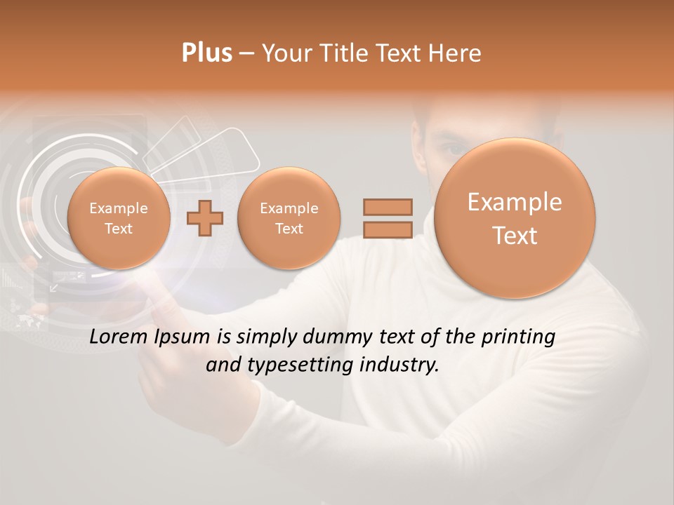 Connection Information Person PowerPoint Template