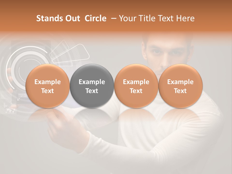Connection Information Person PowerPoint Template