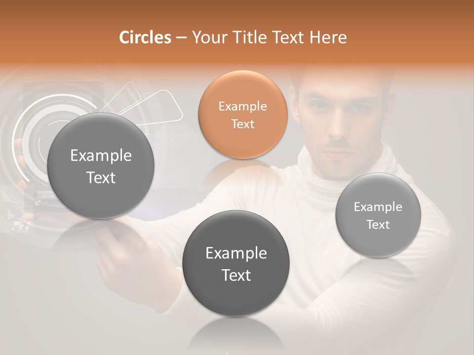 Connection Information Person PowerPoint Template