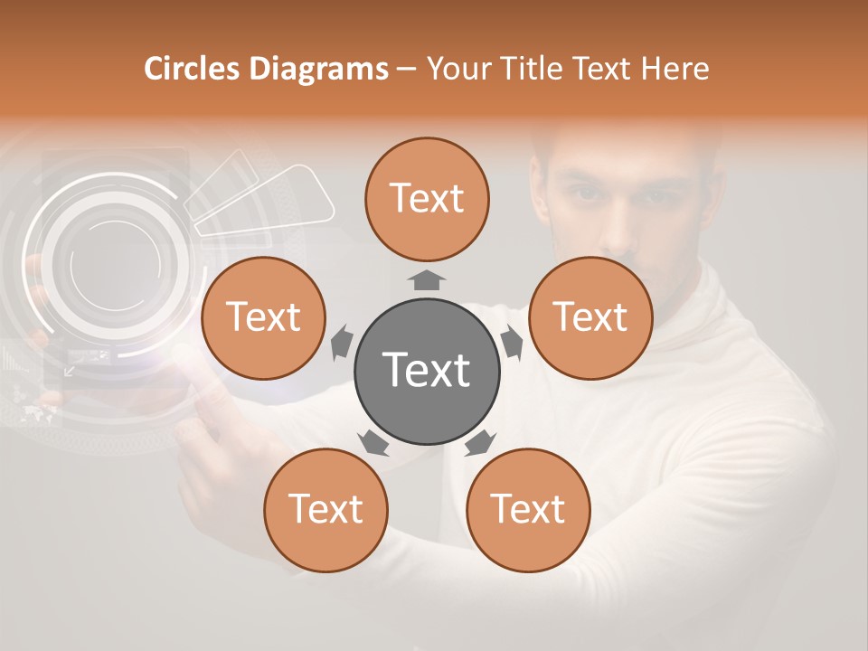 Connection Information Person PowerPoint Template