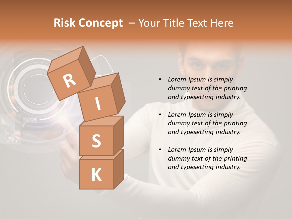 Connection Information Person PowerPoint Template