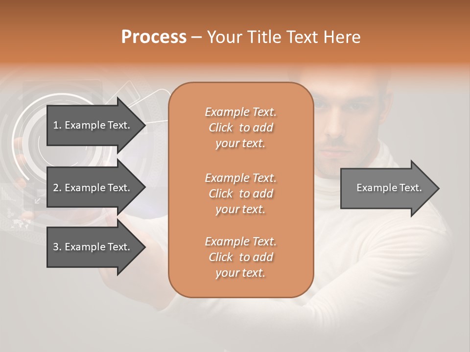 Connection Information Person PowerPoint Template