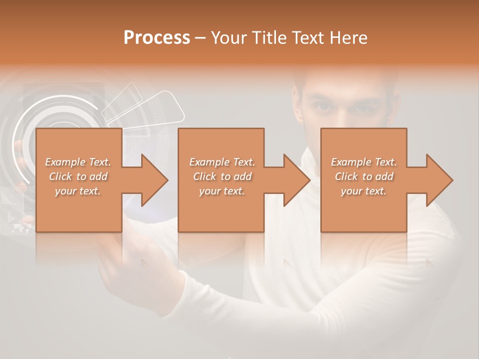 Connection Information Person PowerPoint Template