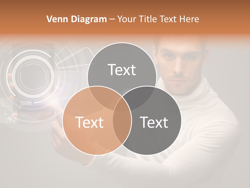 Connection Information Person PowerPoint Template