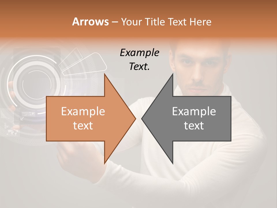 Connection Information Person PowerPoint Template