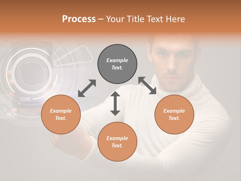 Connection Information Person PowerPoint Template