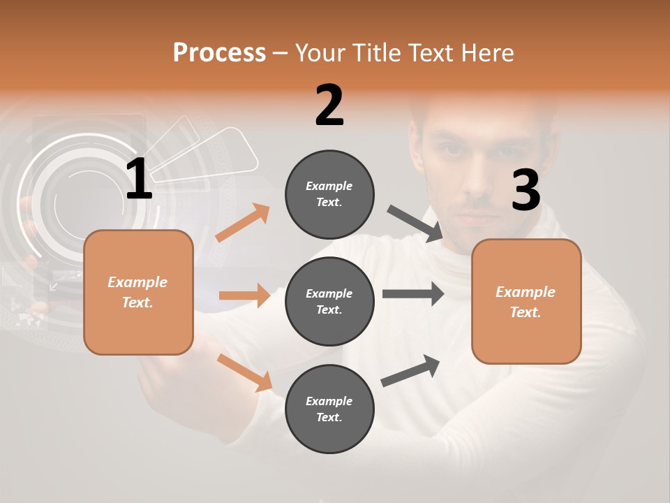 Connection Information Person PowerPoint Template