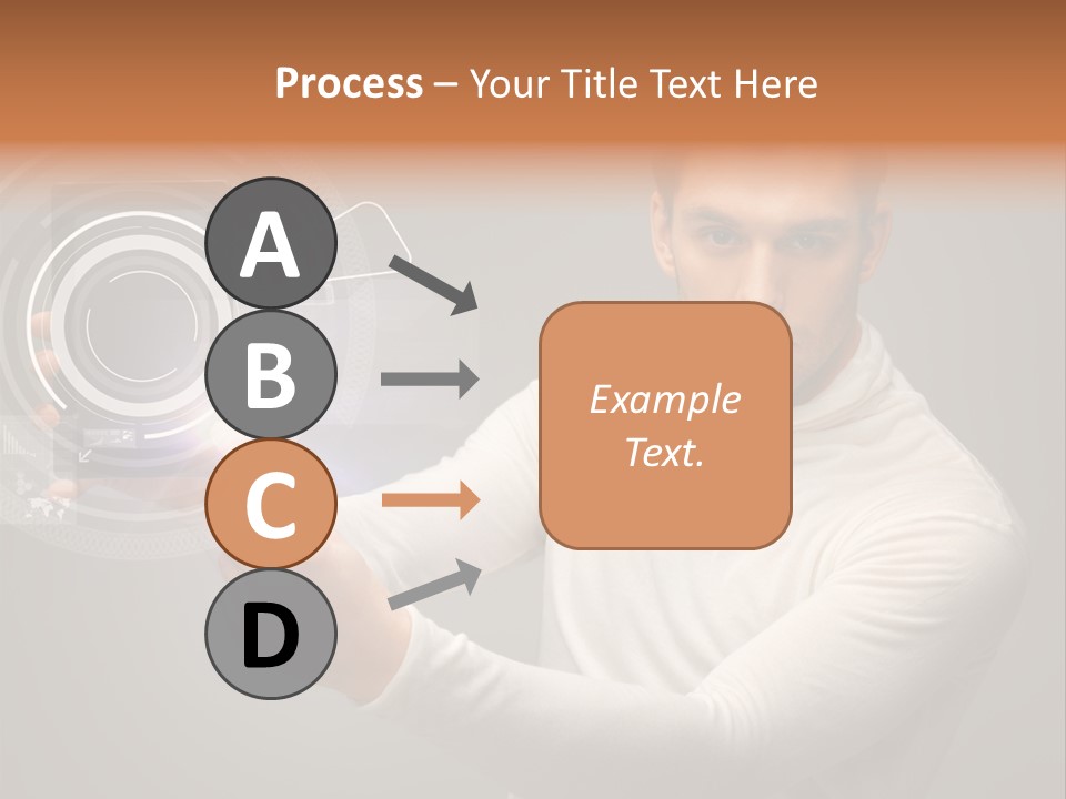 Connection Information Person PowerPoint Template