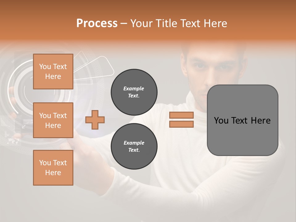 Connection Information Person PowerPoint Template