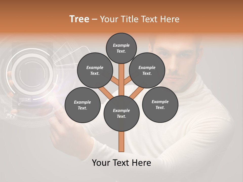 Connection Information Person PowerPoint Template