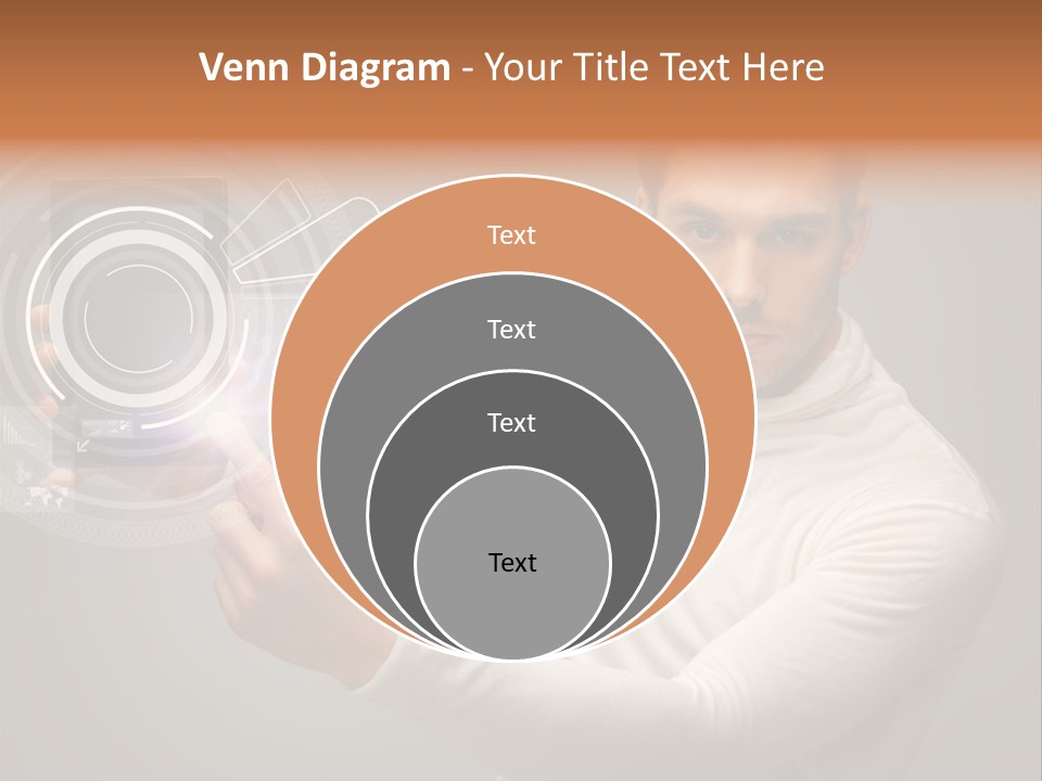 Connection Information Person PowerPoint Template