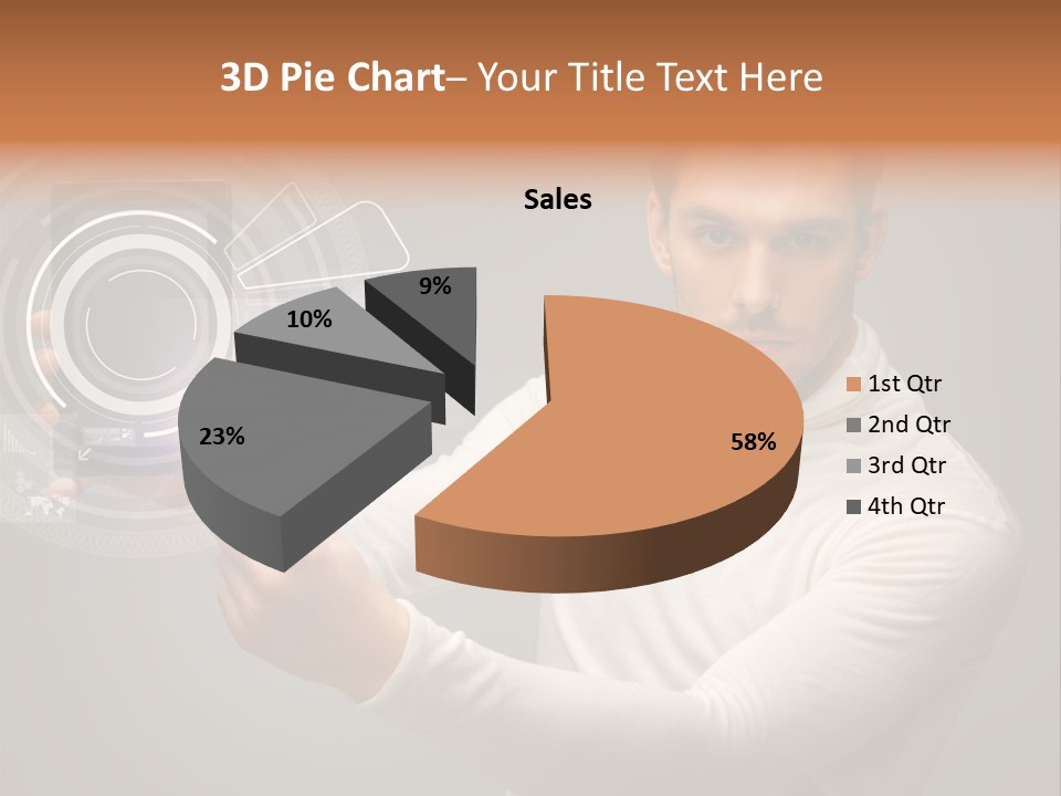 Connection Information Person PowerPoint Template