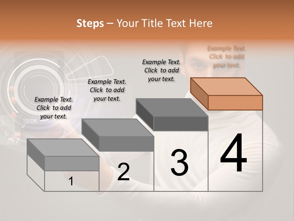 Connection Information Person PowerPoint Template