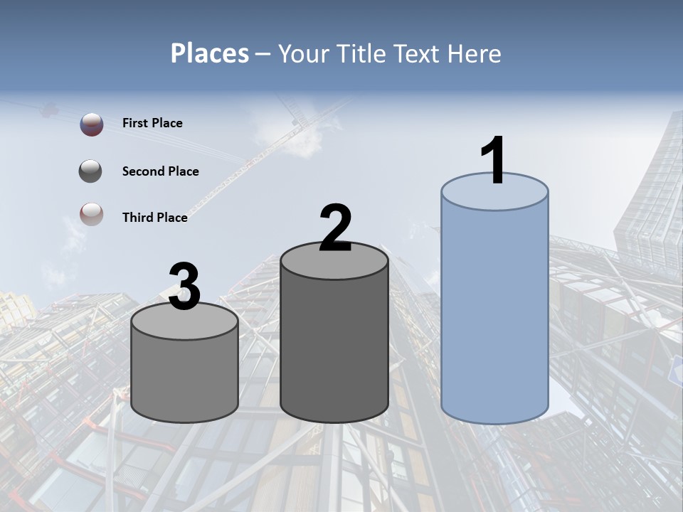 Built Twilight Skyscraper PowerPoint Template