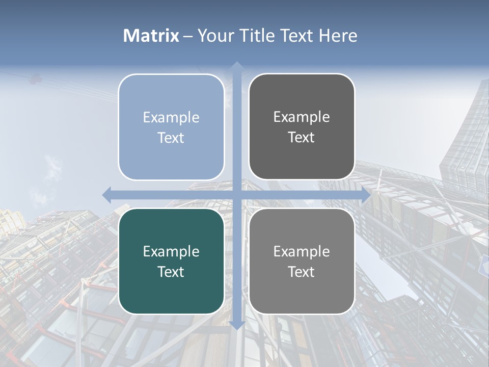 Built Twilight Skyscraper PowerPoint Template