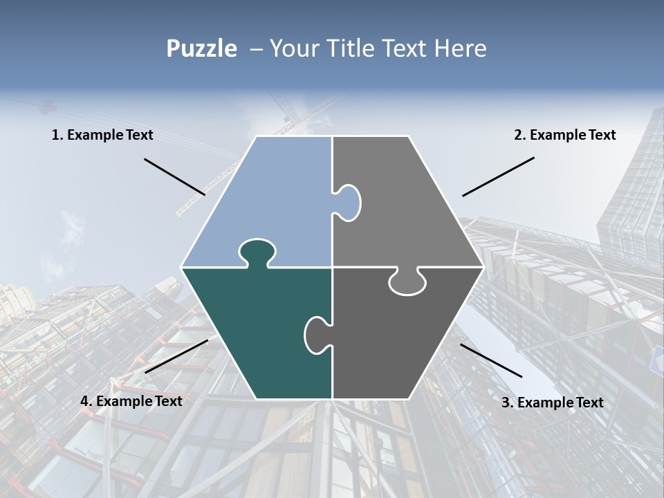 Built Twilight Skyscraper PowerPoint Template