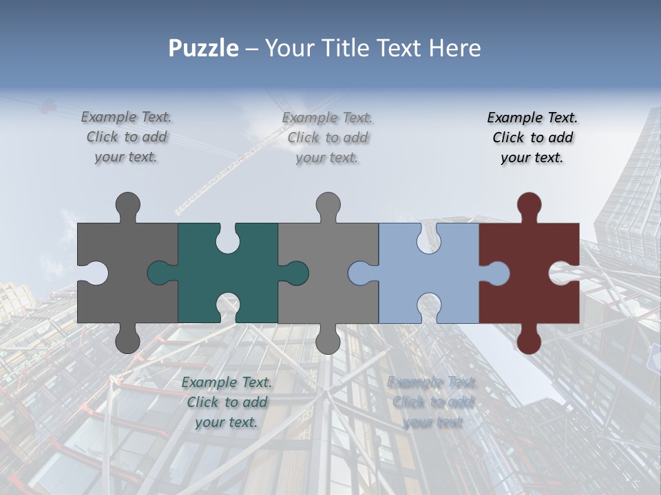 Built Twilight Skyscraper PowerPoint Template