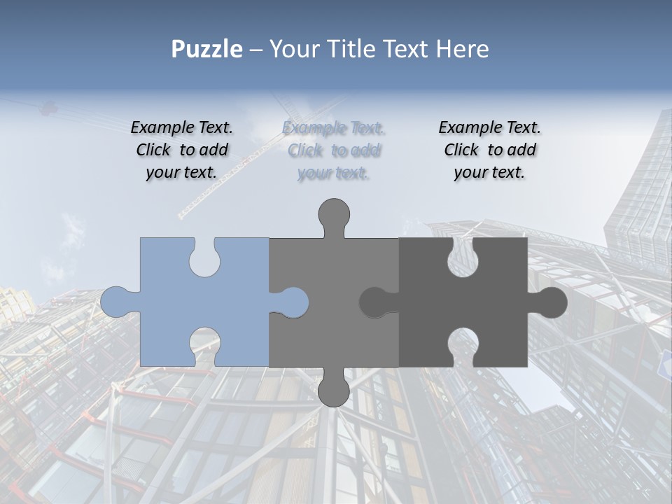 Built Twilight Skyscraper PowerPoint Template