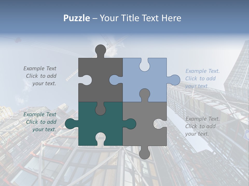 Built Twilight Skyscraper PowerPoint Template