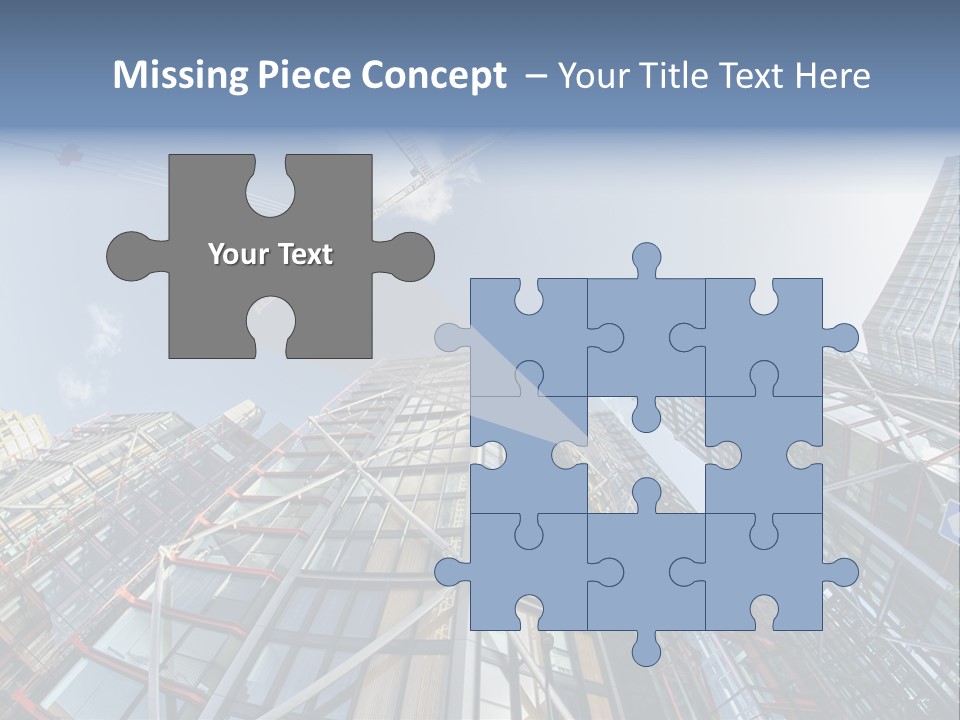 Built Twilight Skyscraper PowerPoint Template