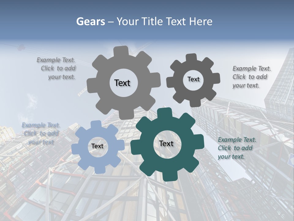 Built Twilight Skyscraper PowerPoint Template