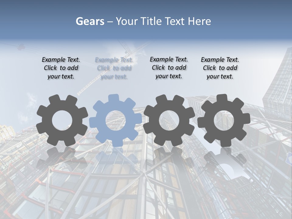 Built Twilight Skyscraper PowerPoint Template