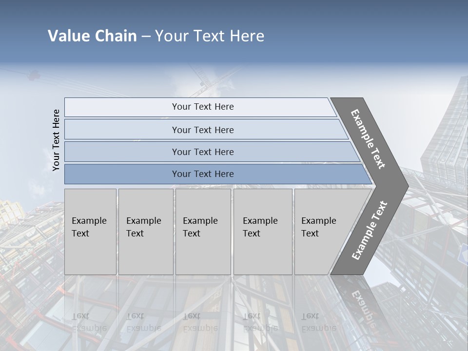 Built Twilight Skyscraper PowerPoint Template