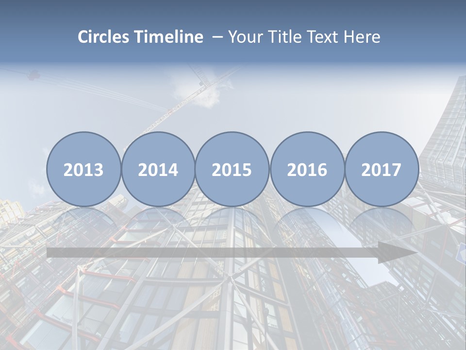 Built Twilight Skyscraper PowerPoint Template