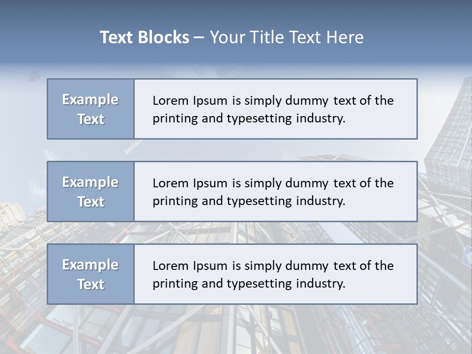 Built Twilight Skyscraper PowerPoint Template