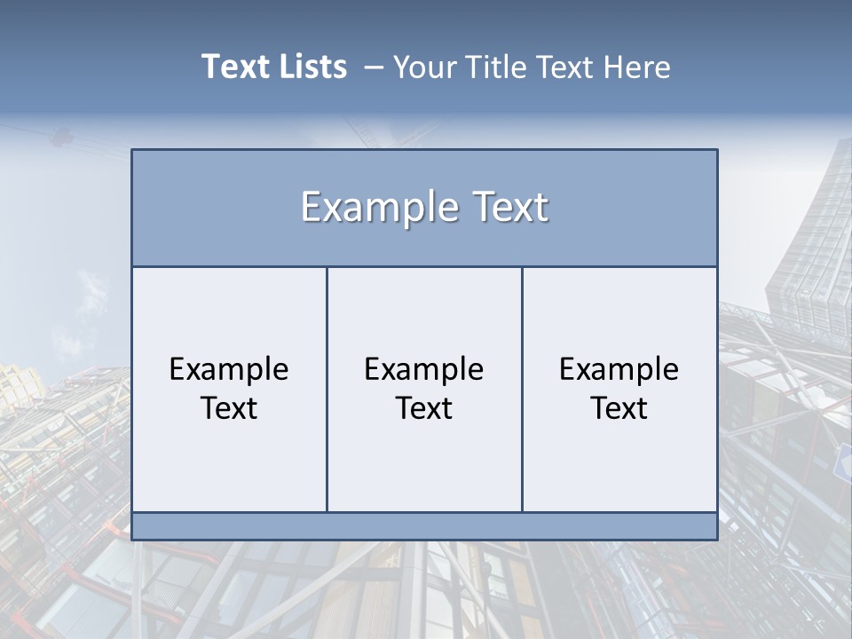 Built Twilight Skyscraper PowerPoint Template