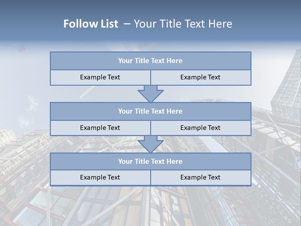 Built Twilight Skyscraper PowerPoint Template