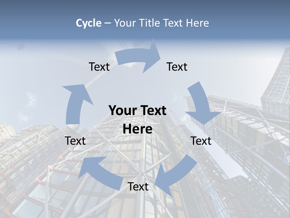 Built Twilight Skyscraper PowerPoint Template