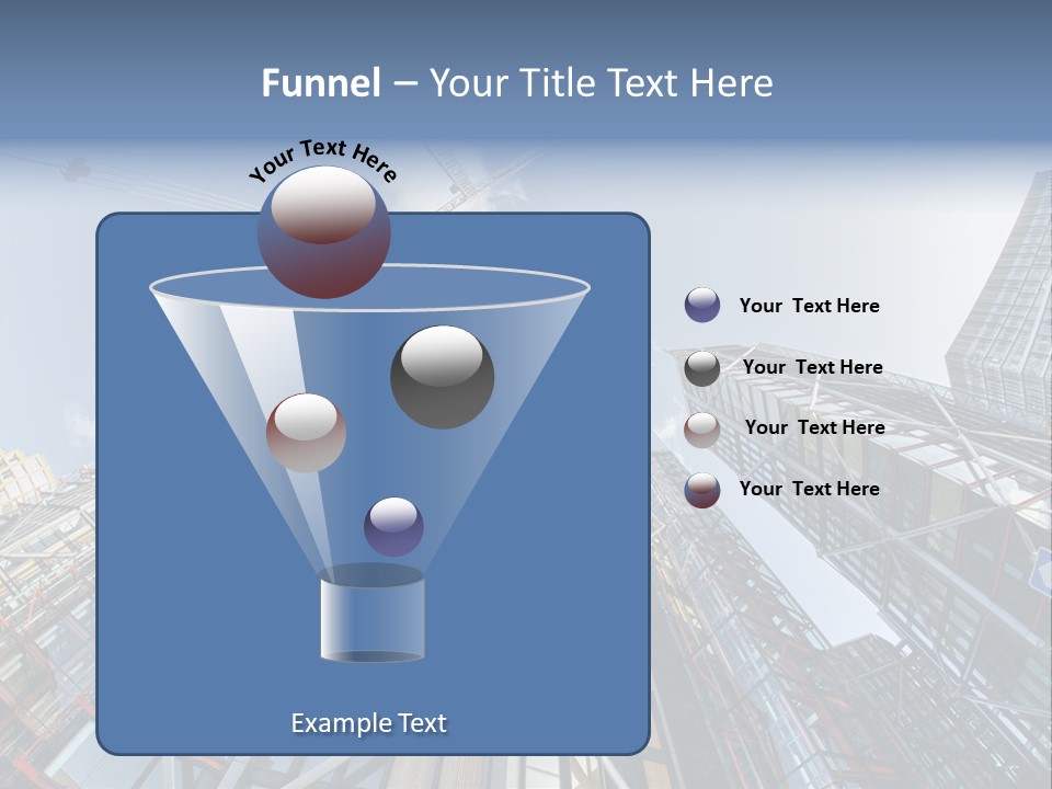 Built Twilight Skyscraper PowerPoint Template