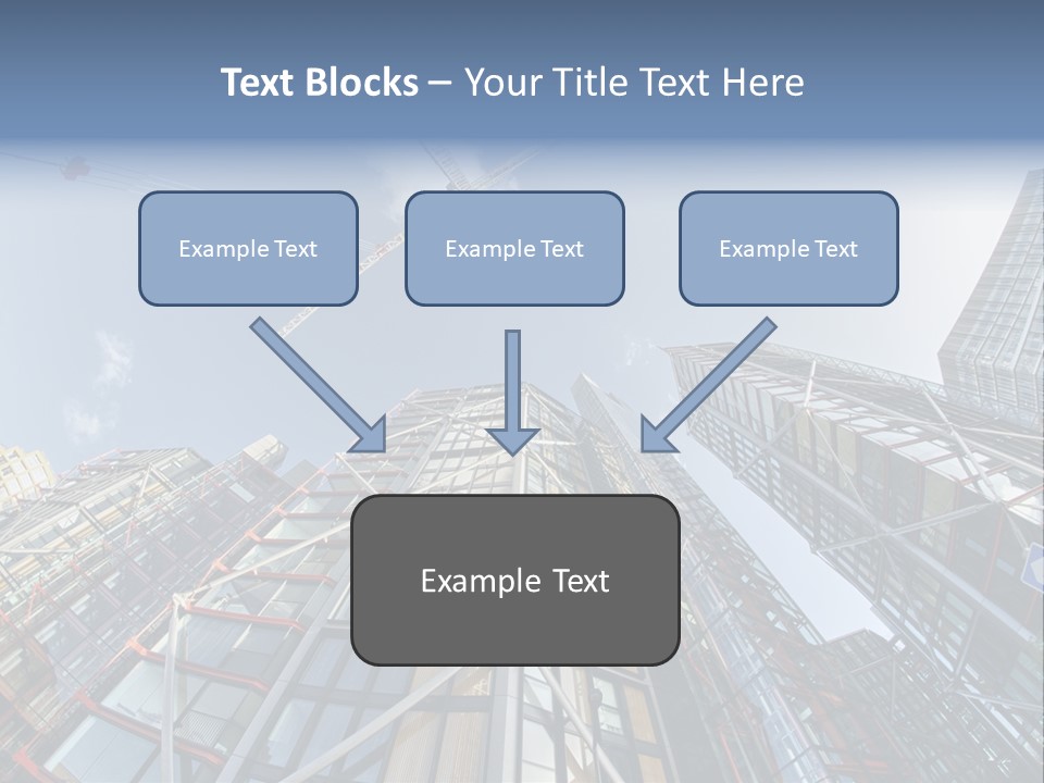 Built Twilight Skyscraper PowerPoint Template