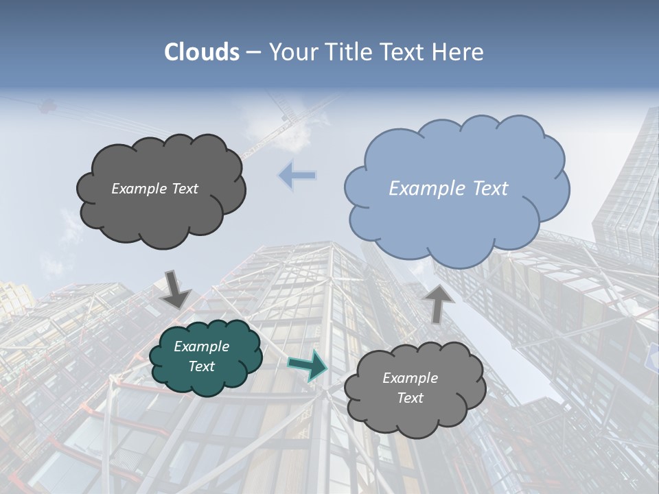 Built Twilight Skyscraper PowerPoint Template