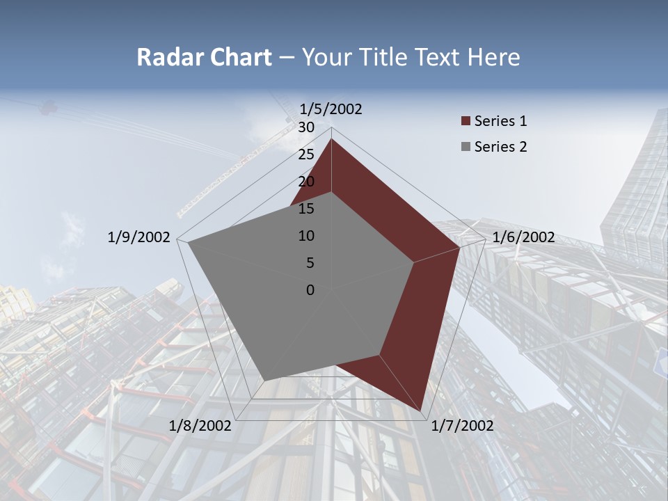 Built Twilight Skyscraper PowerPoint Template