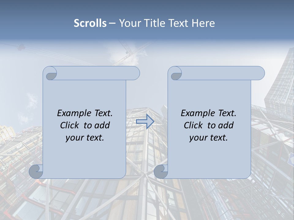 Built Twilight Skyscraper PowerPoint Template