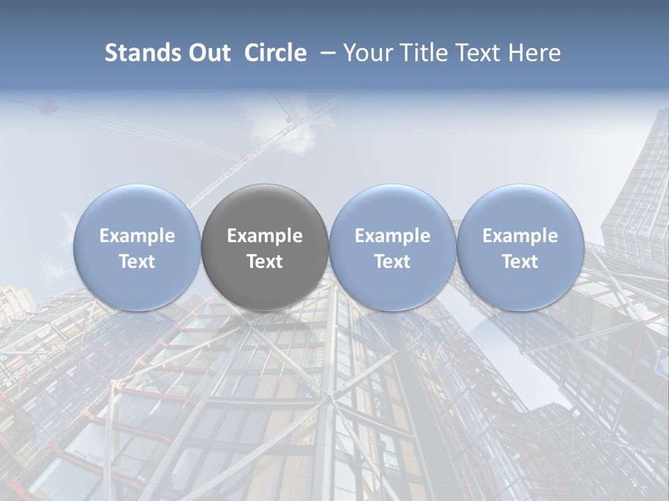 Built Twilight Skyscraper PowerPoint Template