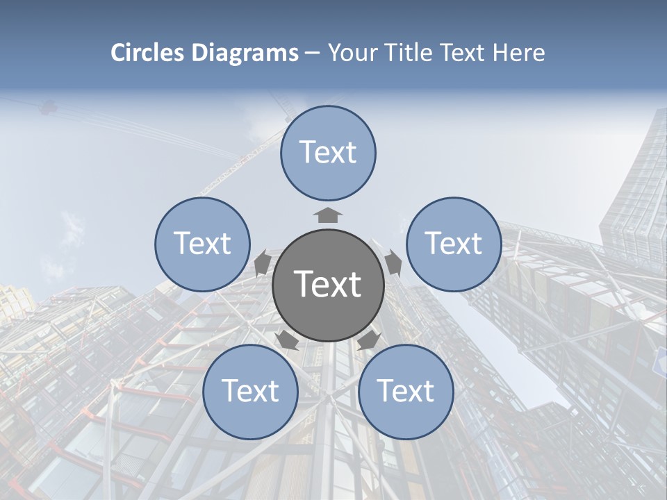 Built Twilight Skyscraper PowerPoint Template