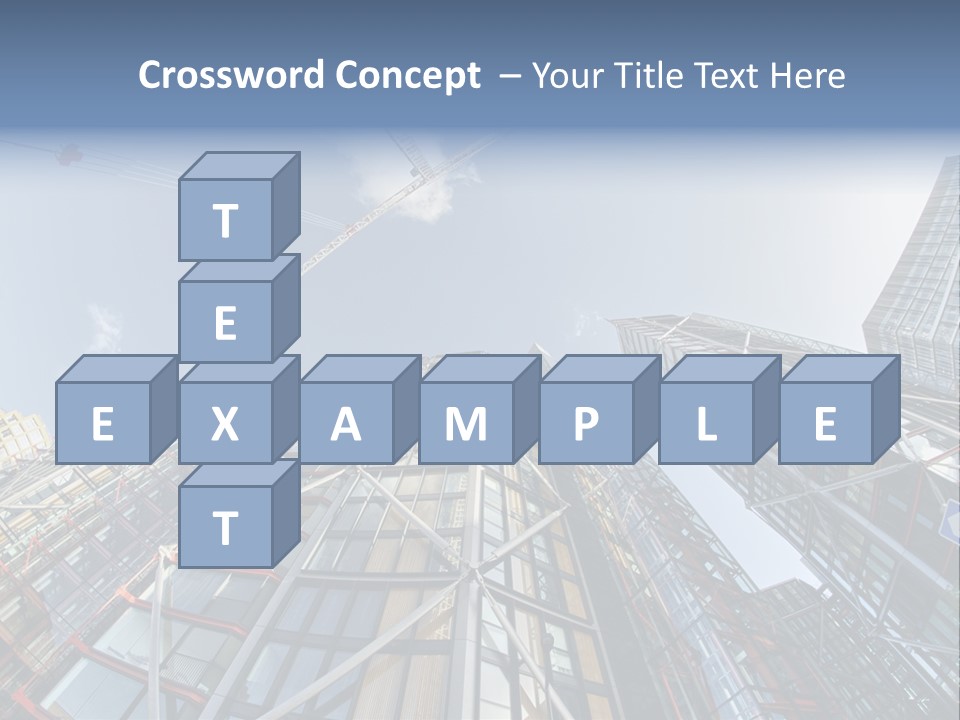 Built Twilight Skyscraper PowerPoint Template