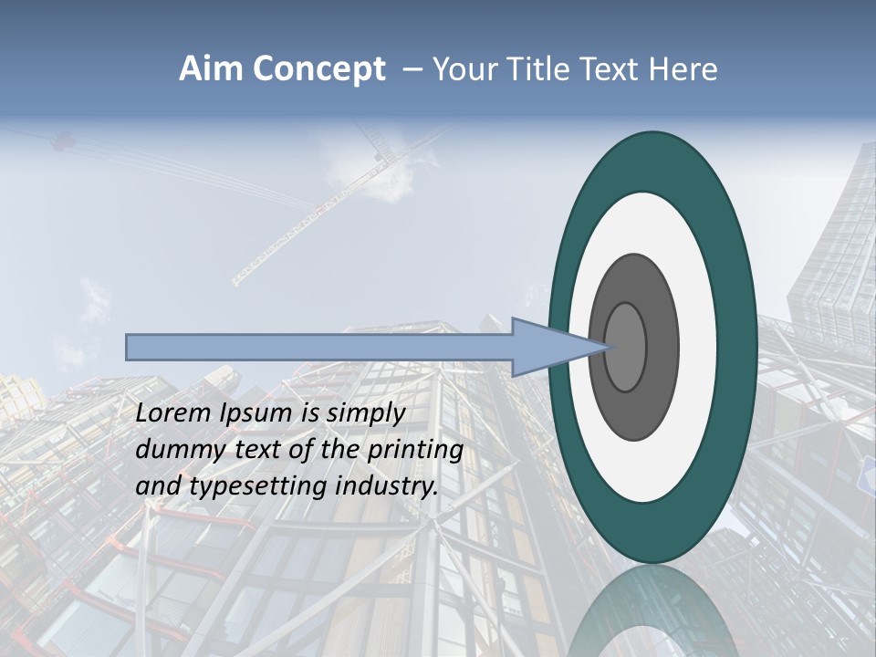 Built Twilight Skyscraper PowerPoint Template