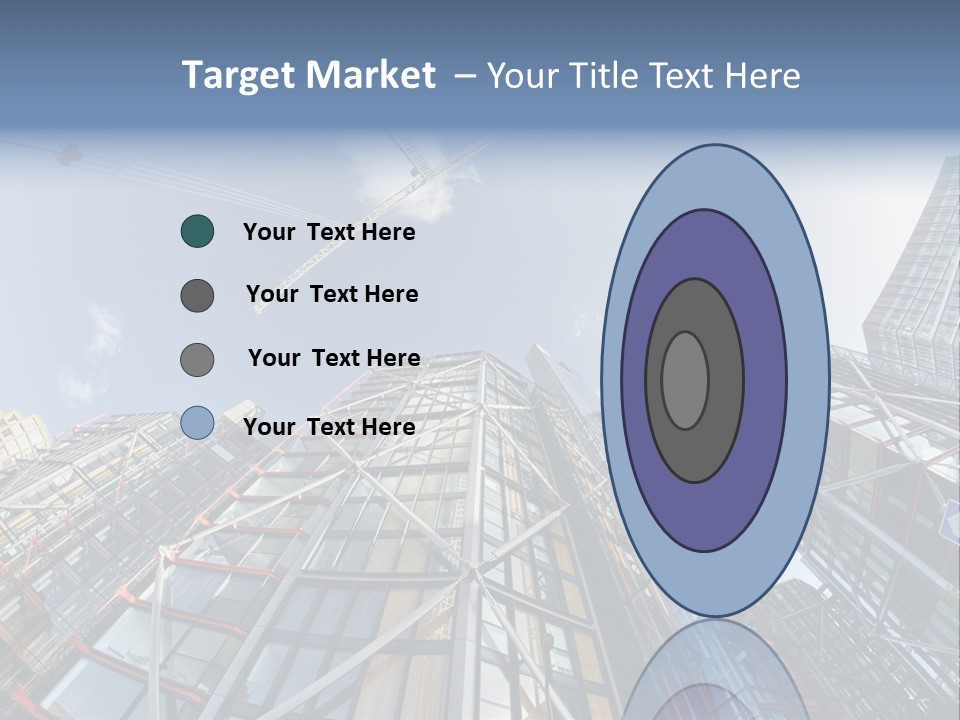 Built Twilight Skyscraper PowerPoint Template