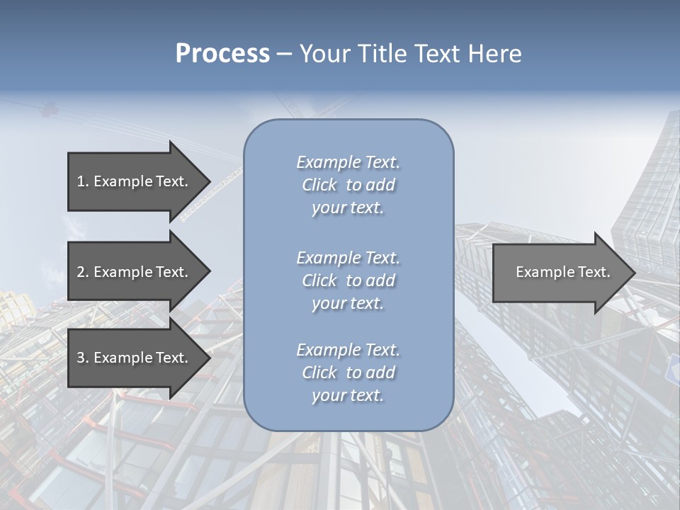 Built Twilight Skyscraper PowerPoint Template