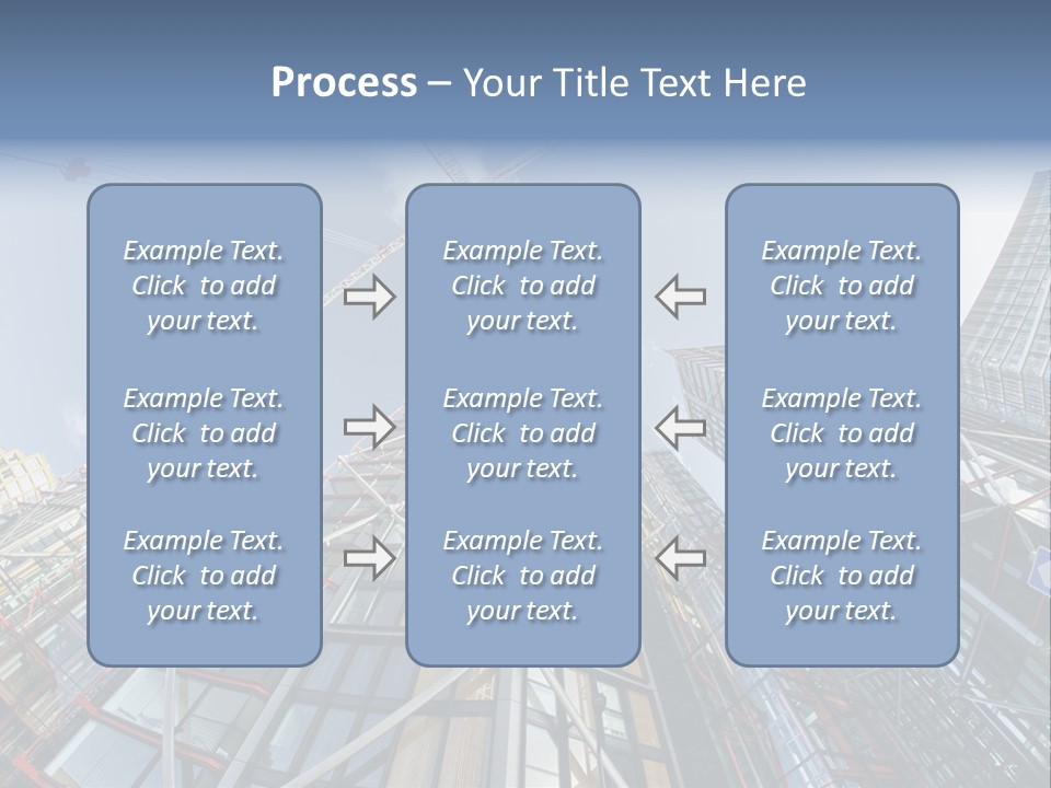 Built Twilight Skyscraper PowerPoint Template